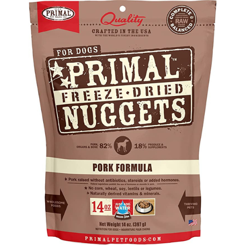 Dried Dog Food Nuggets Pork